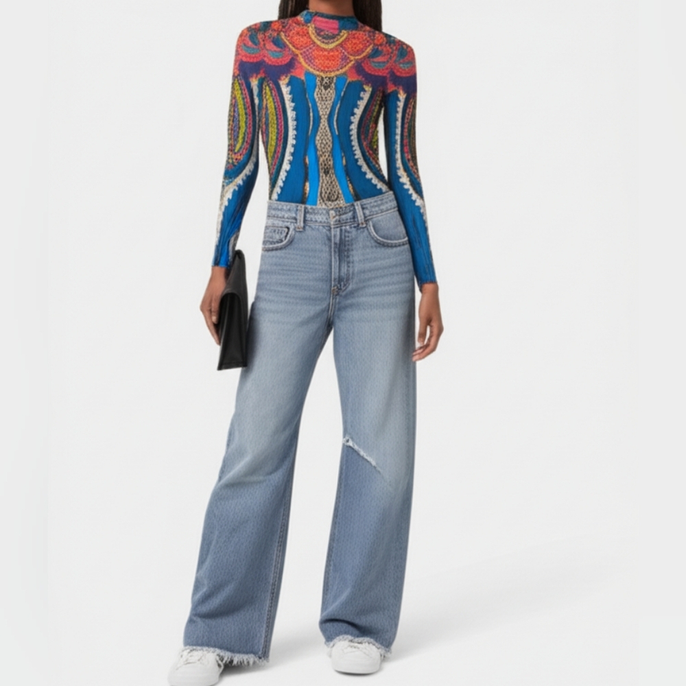 Banjul Colorful Long Sleeve Bodysuit S